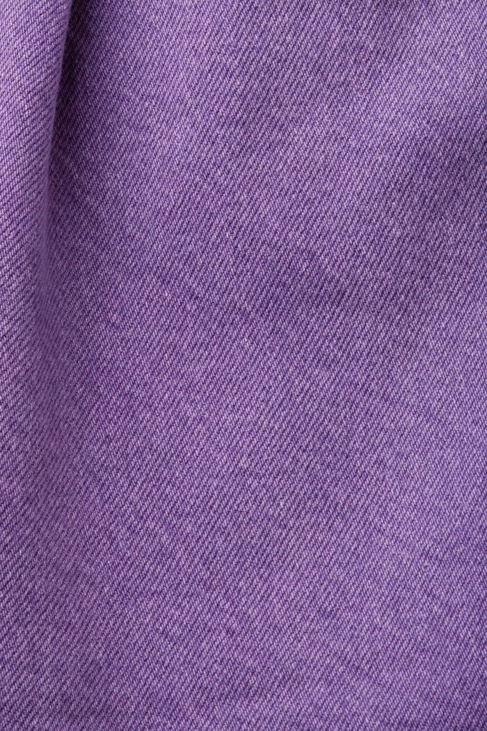 Lněné šortky s vysokým pasem, PURPLE, detail image number 7