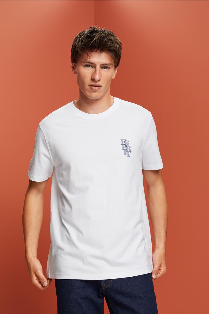 Tričko s logem, 100% bavlna, WHITE, detail image number 0