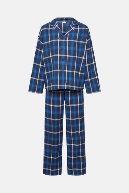 Károvaná pyžamová souprava z flanelu