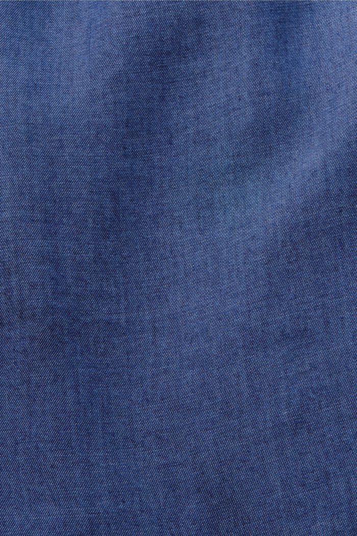 Oversize košilová halenka, TENCEL™, BLUE DARK WASHED, detail image number 6