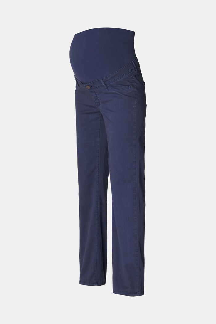 Těhotenské kalhoty s rovnými nohavicemi, DARK BLUE, detail image number 4