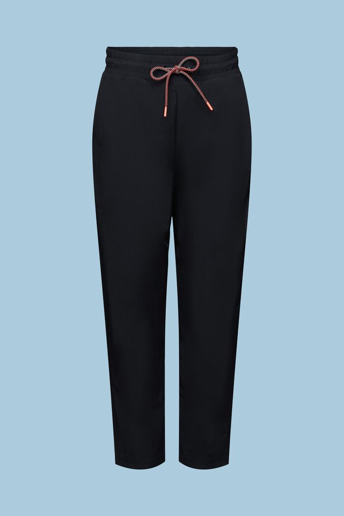 Flaušové tréninkové kalhoty, E-DRY, BLACK, detail image number 6