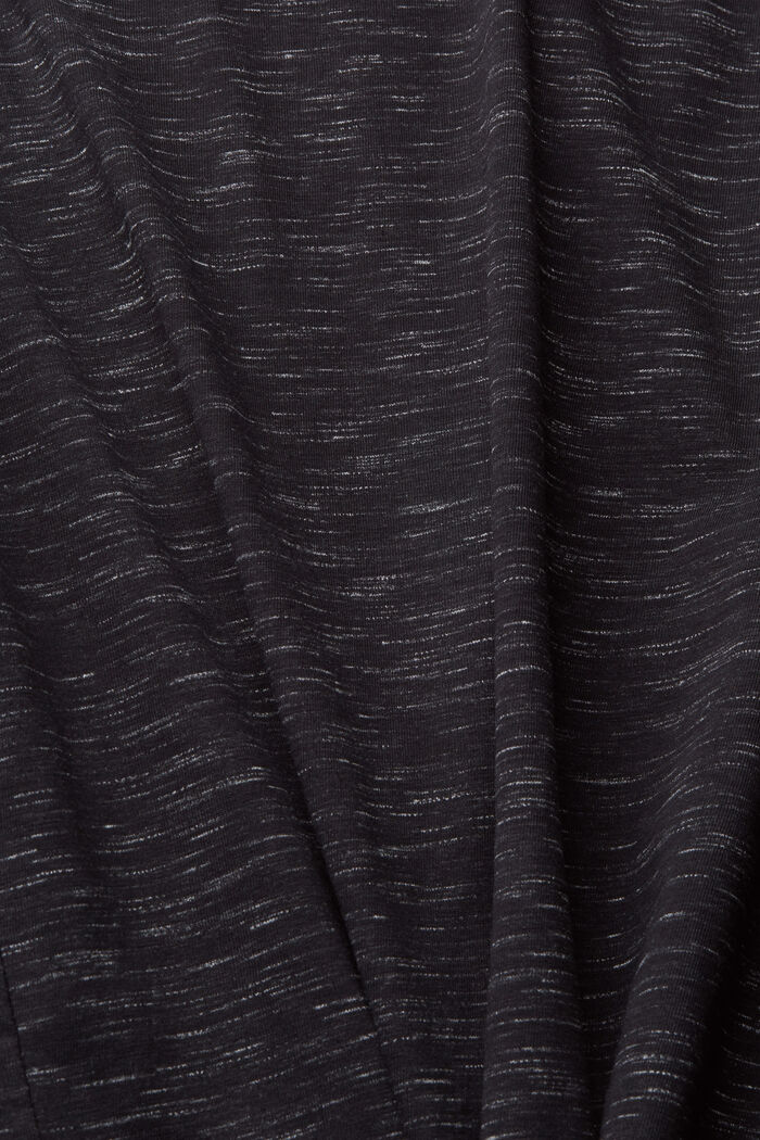 Melírované žerzejové tričko s natištěným 3D logem, BLACK, detail image number 5