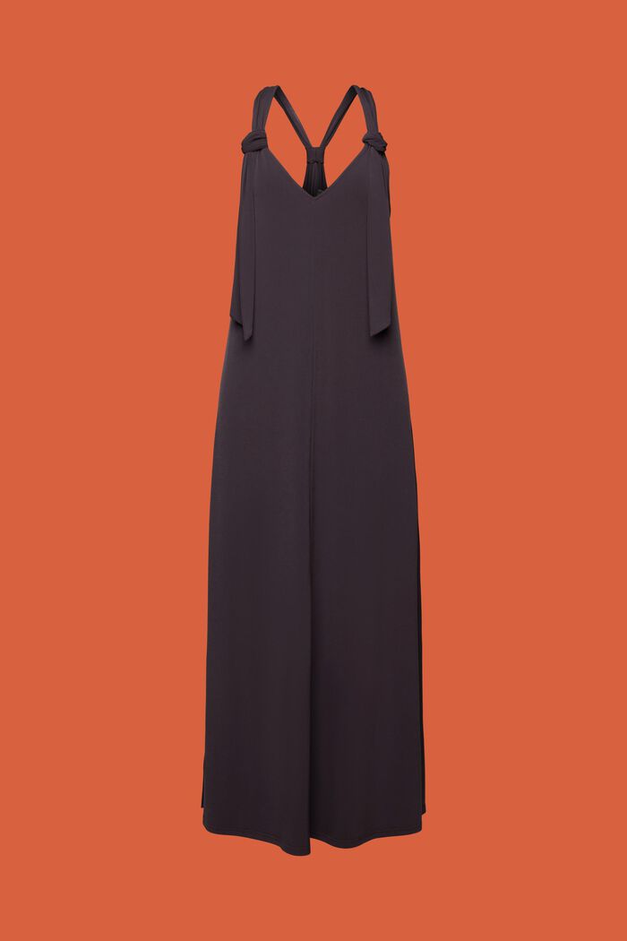 Maxi šaty s detailem uzlu, ANTHRACITE, detail image number 6