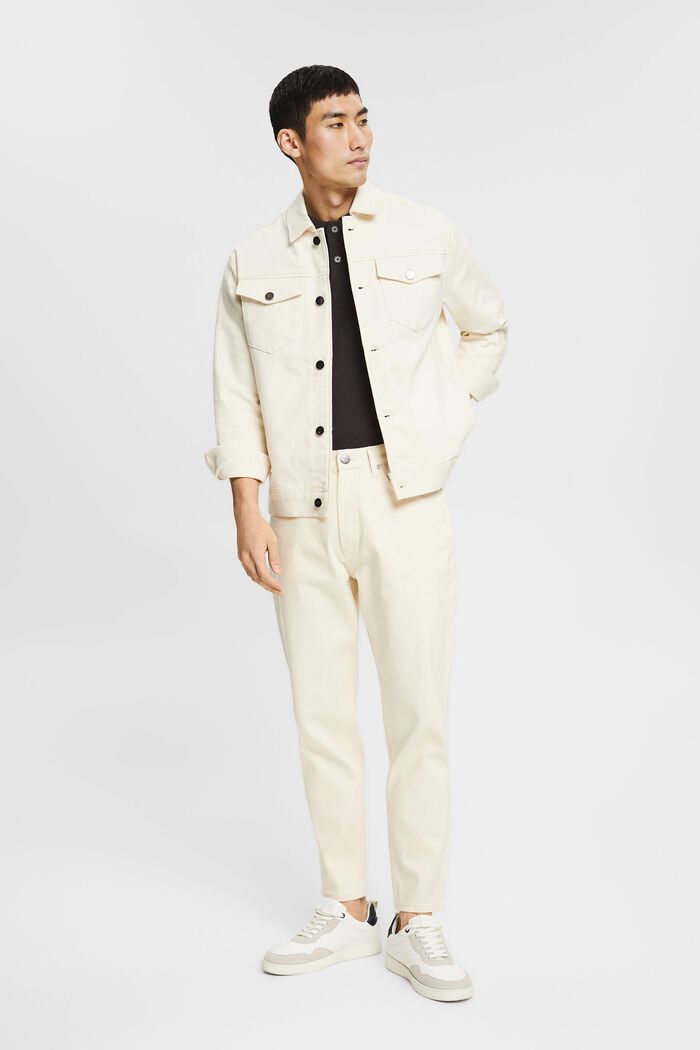 Džínová bunda z bio bavlny, OFF WHITE, detail image number 1