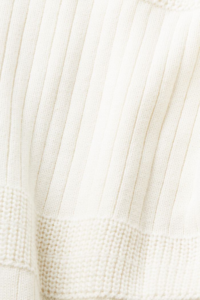 Pletený pulovr s různými vzory, OFF WHITE, detail image number 7