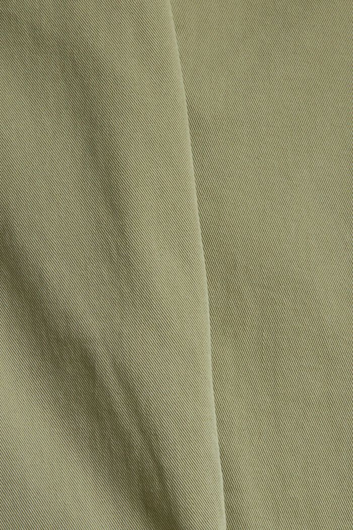 Strečové kalhoty s detaily v podobě zipů, LIGHT KHAKI, detail image number 1