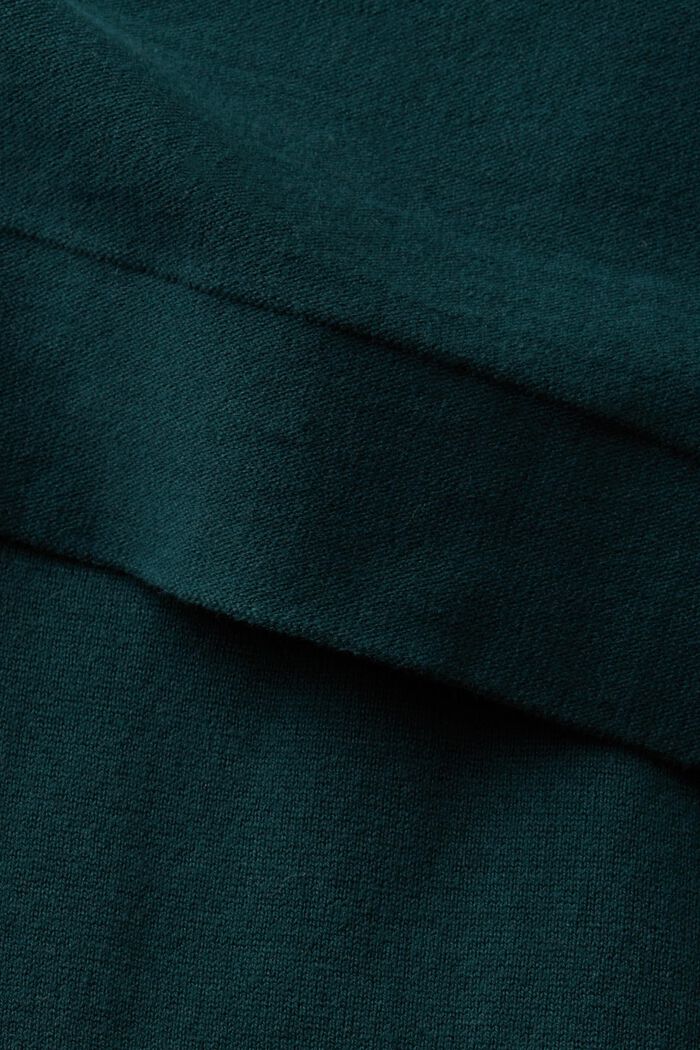 Midi šaty z pleteniny, DARK TEAL GREEN, detail image number 5