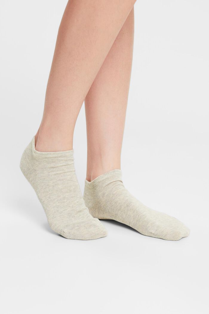 Kotníkové ponožky, 2 páry v balení, BEIGE, detail image number 1