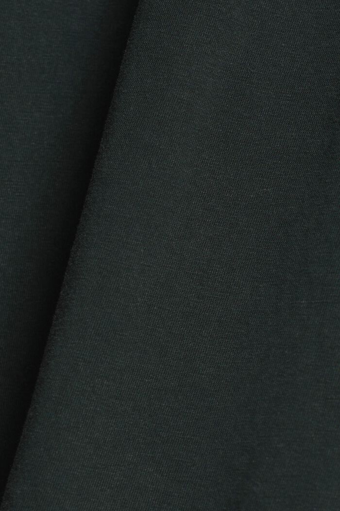 Tričko s dlouhým rukávem a knoflíky, DARK TEAL GREEN, detail image number 6
