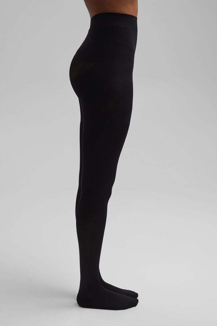 Punčochové kalhoty s tvarujícím efektem, 80 den, BLACK, detail image number 0