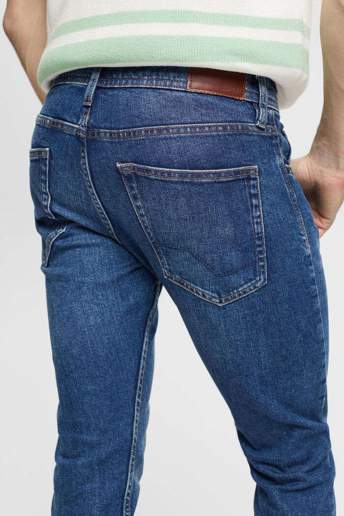 Strečové džíny s bio bavlnou, BLUE MEDIUM WASHED, detail image number 4