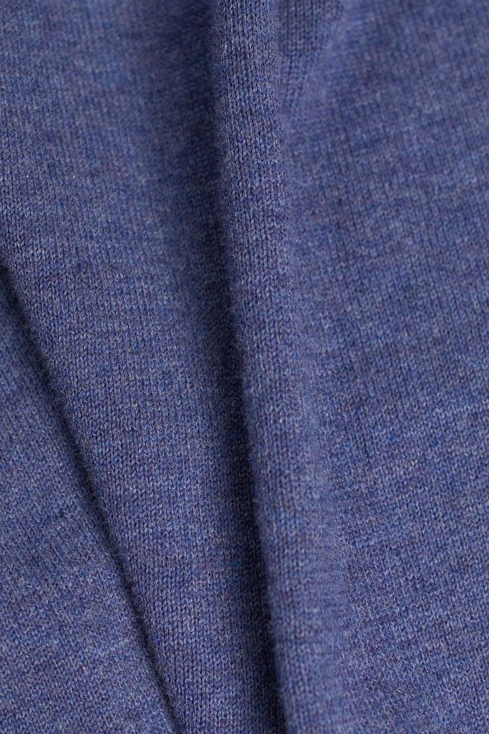 Pletený pulovr s kapucí, GREY BLUE, detail image number 5