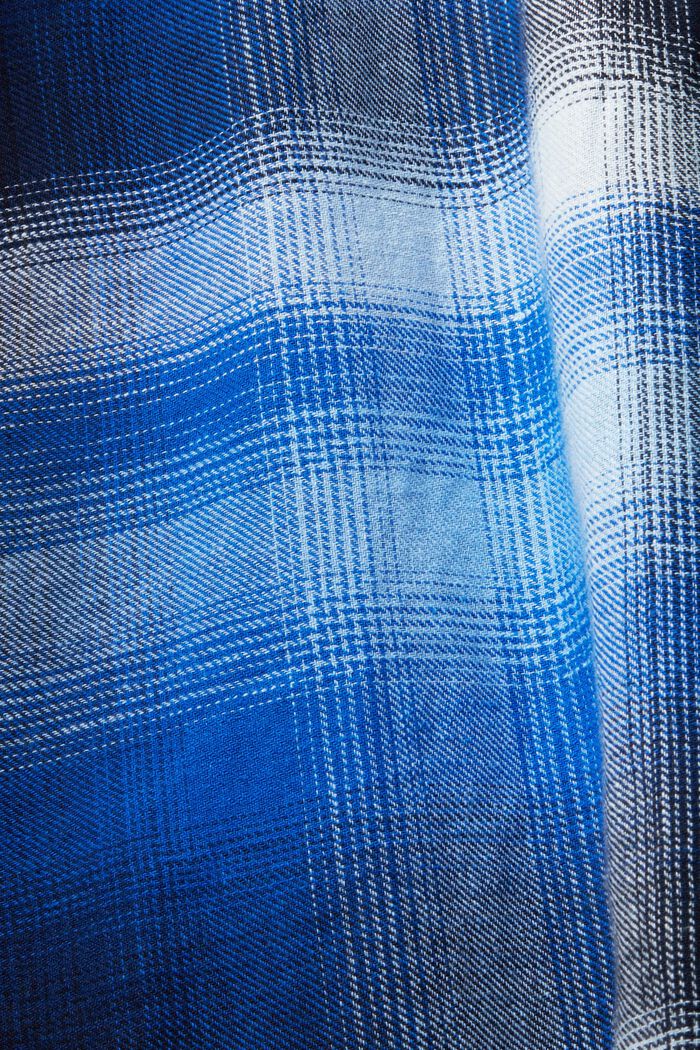 Kostkovaná košile, tartan, směs bavlny a konopí, BLUE, detail image number 5