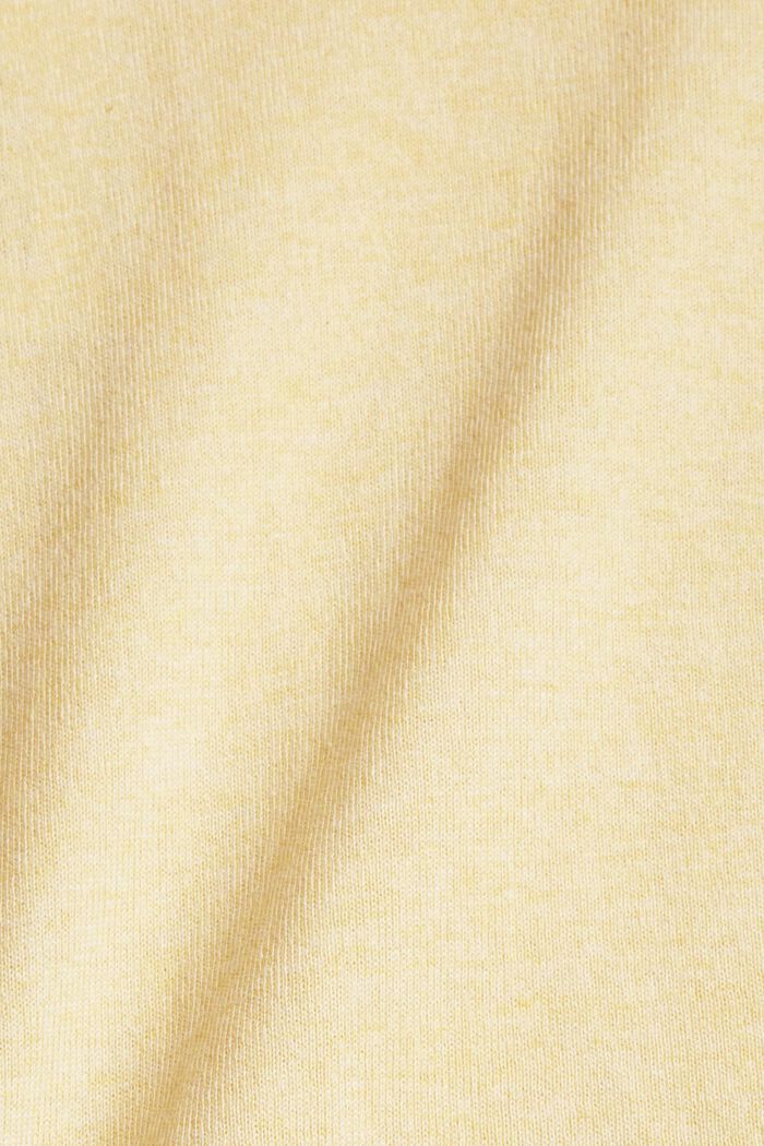 Pulovr s kapucí, 100% bavlna, DUSTY YELLOW, detail image number 1