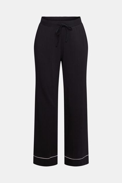 Pyžamové kalhoty, BLACK, overview