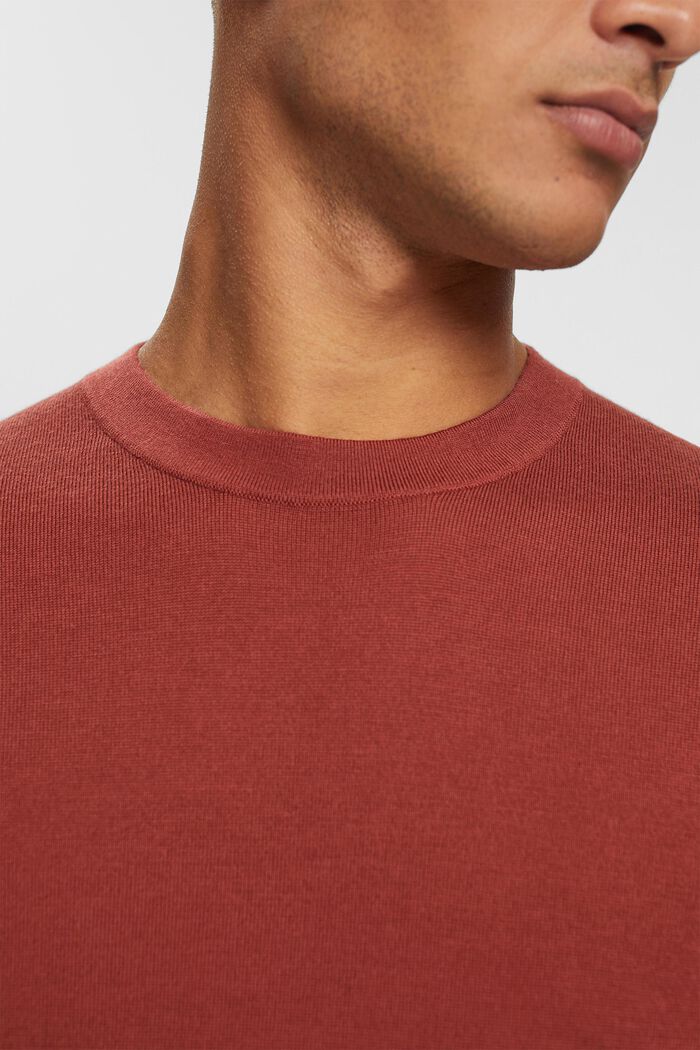 Pletený vlněný svetr, TERRACOTTA, detail image number 0