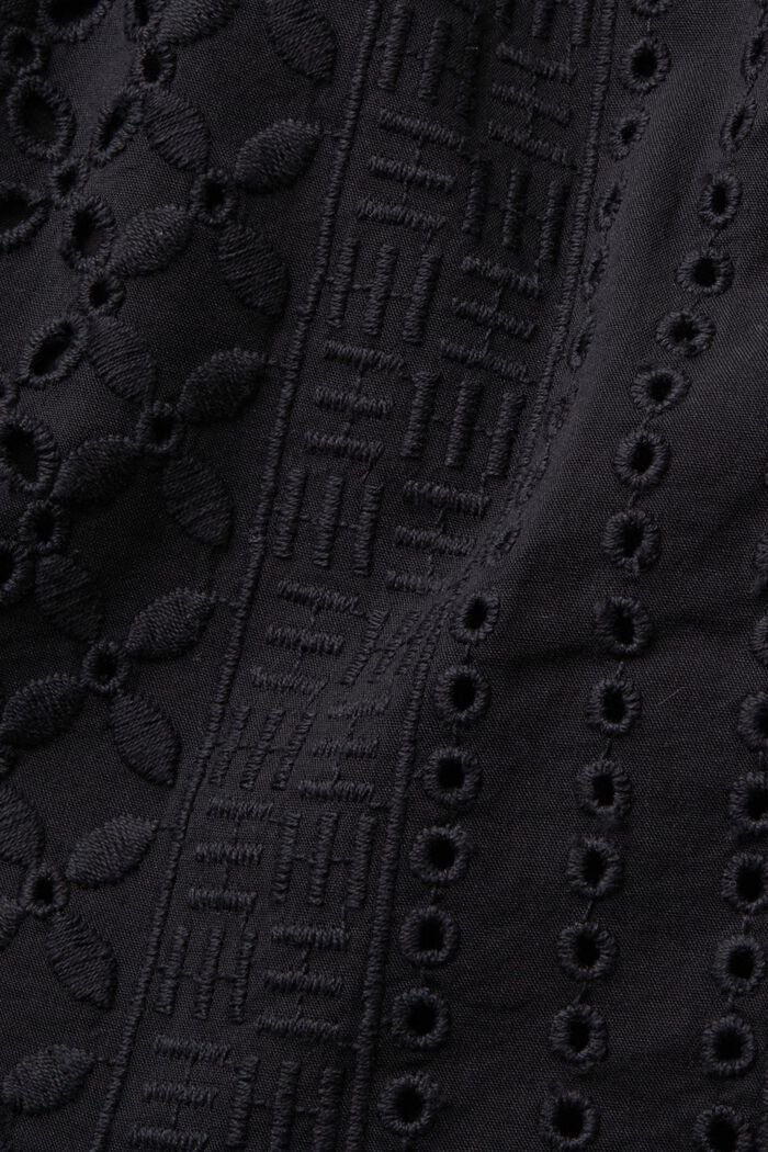 Vyšívané šortky, LENZING™ ECOVERO™, BLACK, detail image number 5