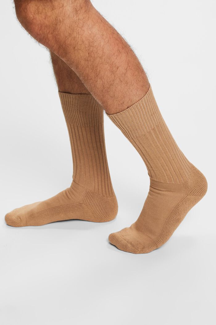 Ponožky z hrubé pleteniny, CAMEL, detail image number 1