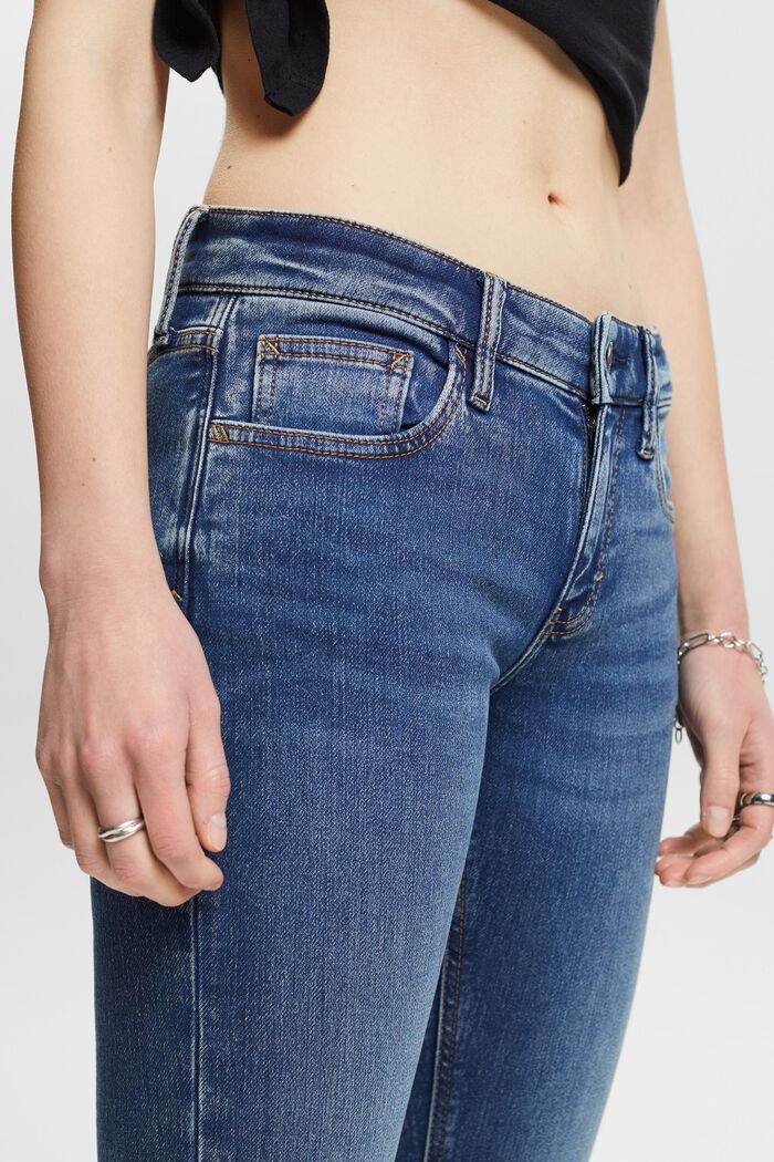Strečové džíny s úzkým střihem Slim Fit, BLUE MEDIUM WASHED, detail image number 4