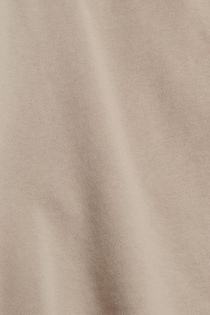 Teplákové kraťasy z bavlny, LIGHT TAUPE, detail image number 1