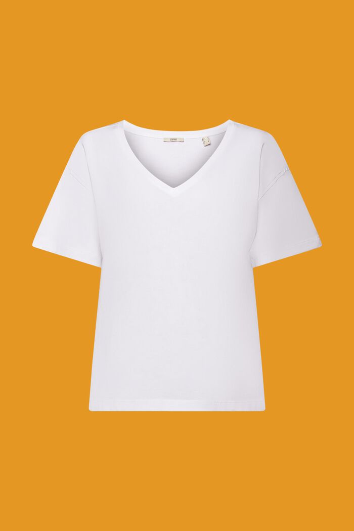 Oversize tričko, TENCEL™, WHITE, detail image number 5