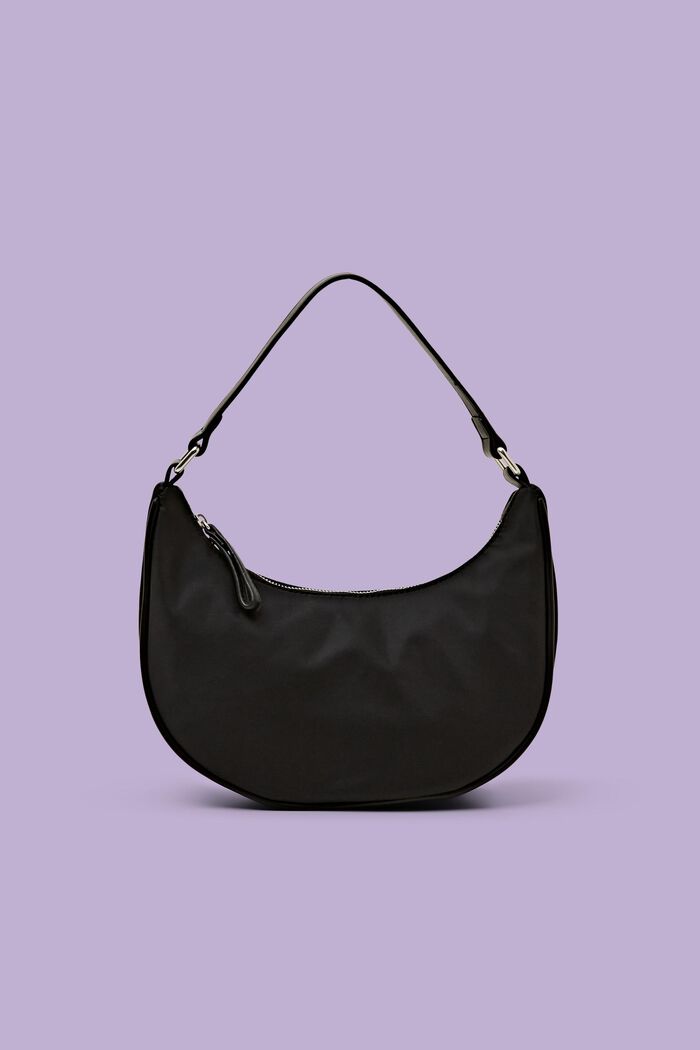Malá kabelka přes rameno, ve tvaru půlměsíce, BLACK, detail image number 0