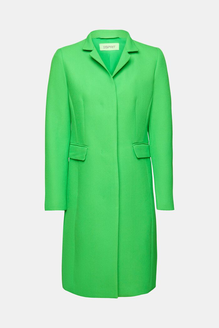 Kabát s límcem s obrácenými klopami, GREEN, detail image number 7