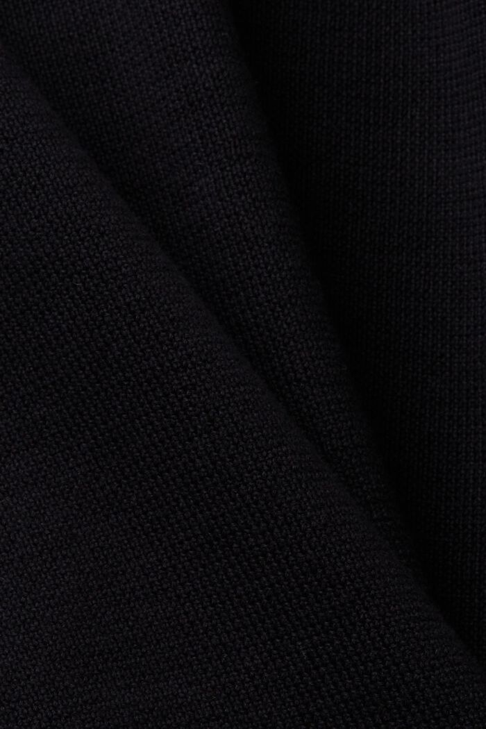 Kardigan na zip, 100 % bavlna, BLACK, detail image number 5