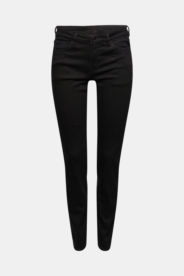 Strečové džíny ze směsi s bio bavlnou, BLACK RINSE, detail image number 8