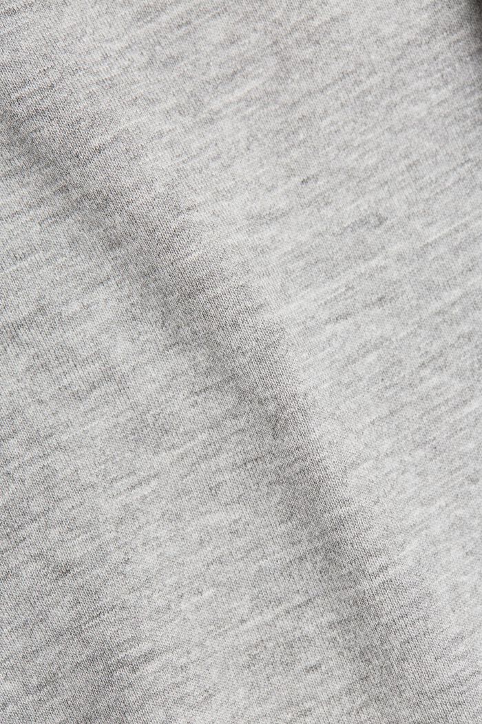 Žerzejové tričko z bio bavlny a materiálu LENZING™ ECOVERO™, MEDIUM GREY, detail image number 4