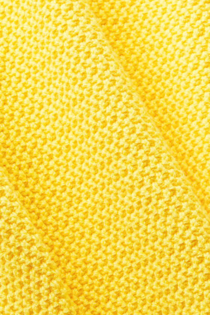 Bavlněný pulovr se špičatým výstřihem, YELLOW, detail image number 5