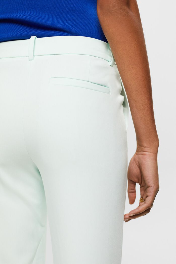 Rovné kalhoty s nízkým pasem, LIGHT AQUA GREEN, detail image number 4