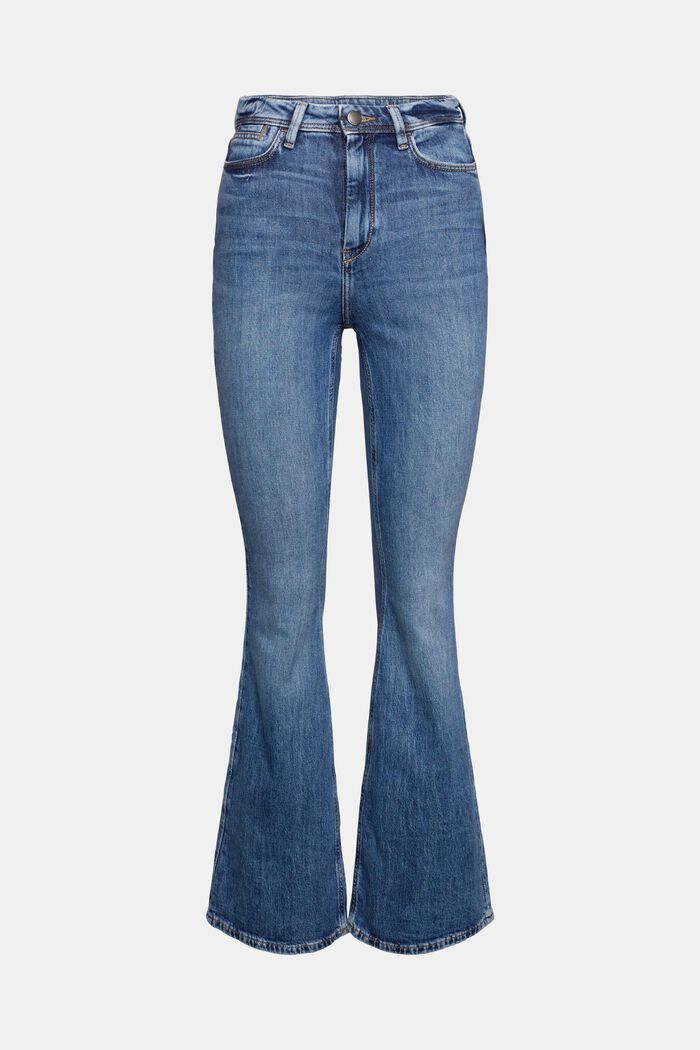 Rozšířené džíny s vysokým pasem