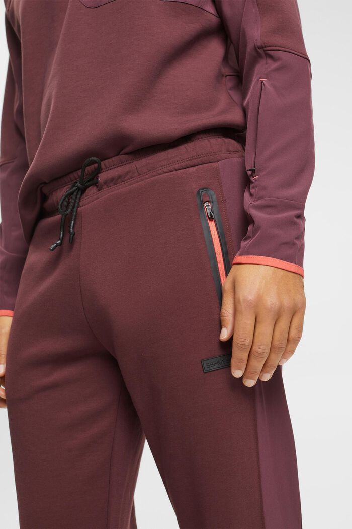 Hybridní joggingové kalhoty, LENZING™ ECOVERO™, BORDEAUX RED, detail image number 2