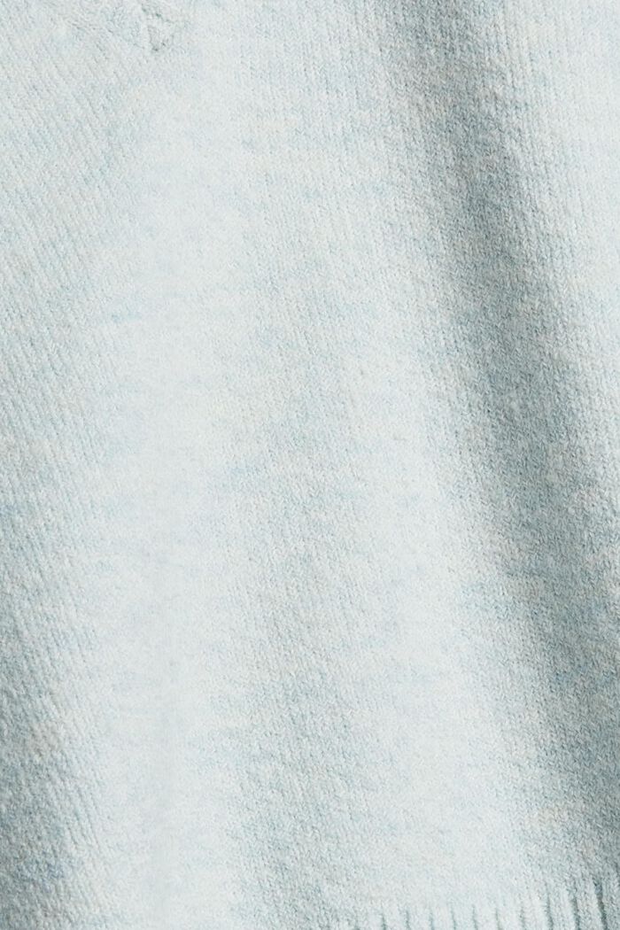 S vlnou: pulovr v boxy střihu, PASTEL BLUE, detail image number 4