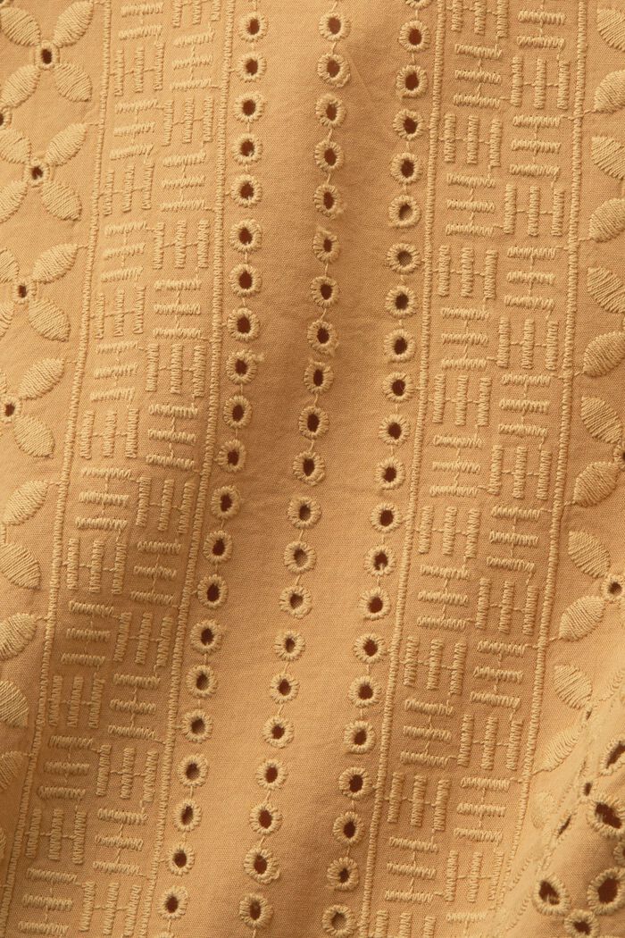 Zkrácený top s výšivkou, LENZING™ ECOVERO™, KHAKI BEIGE, detail image number 6
