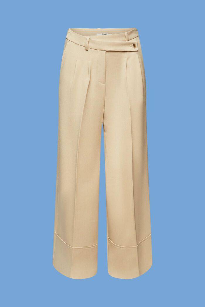 Kalhotová sukně s příměsí viskózy, SAND, detail image number 7
