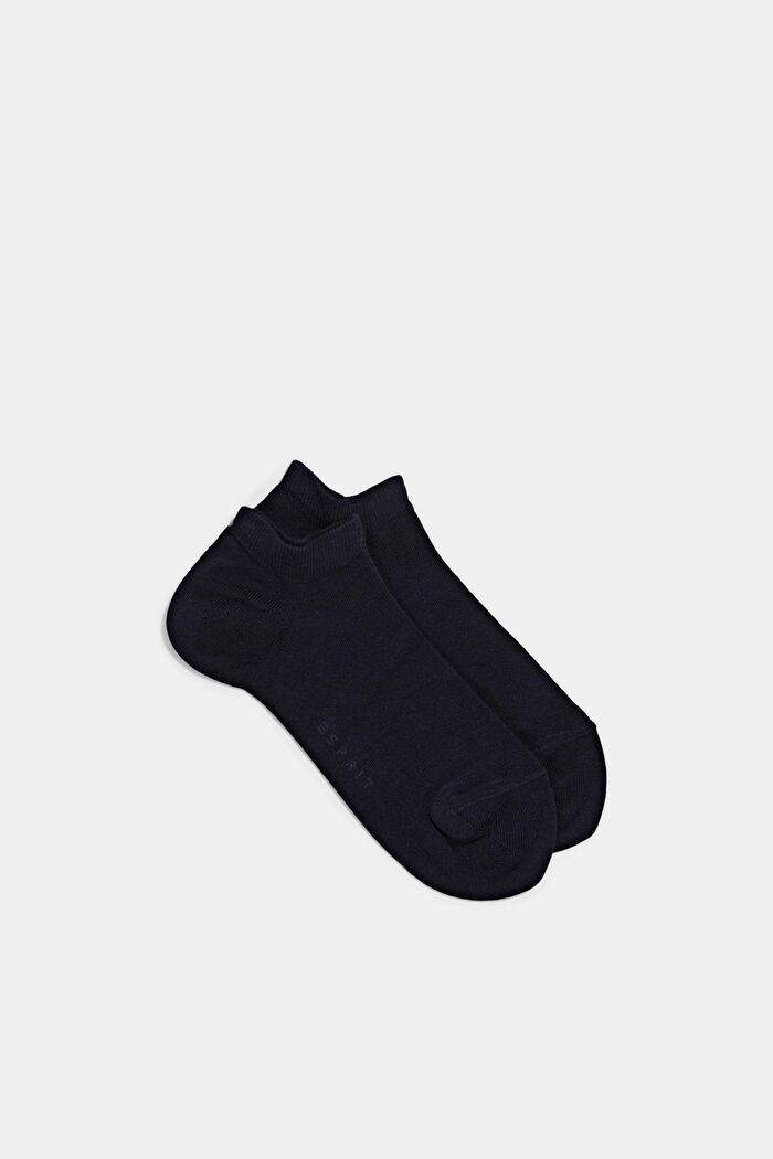 Nízké ponožky, 2 páry, směs s bio bavlnou, MARINE, detail image number 2