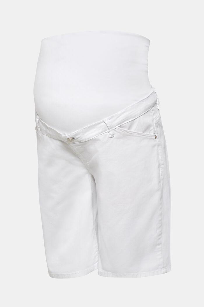 Chino šortky s pasem pod bříško, WHITE, overview