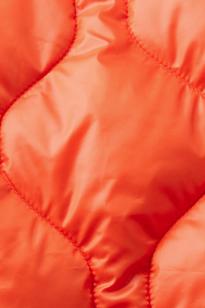Prošívaná péřová bunda s kapucí, ORANGE RED, detail image number 5