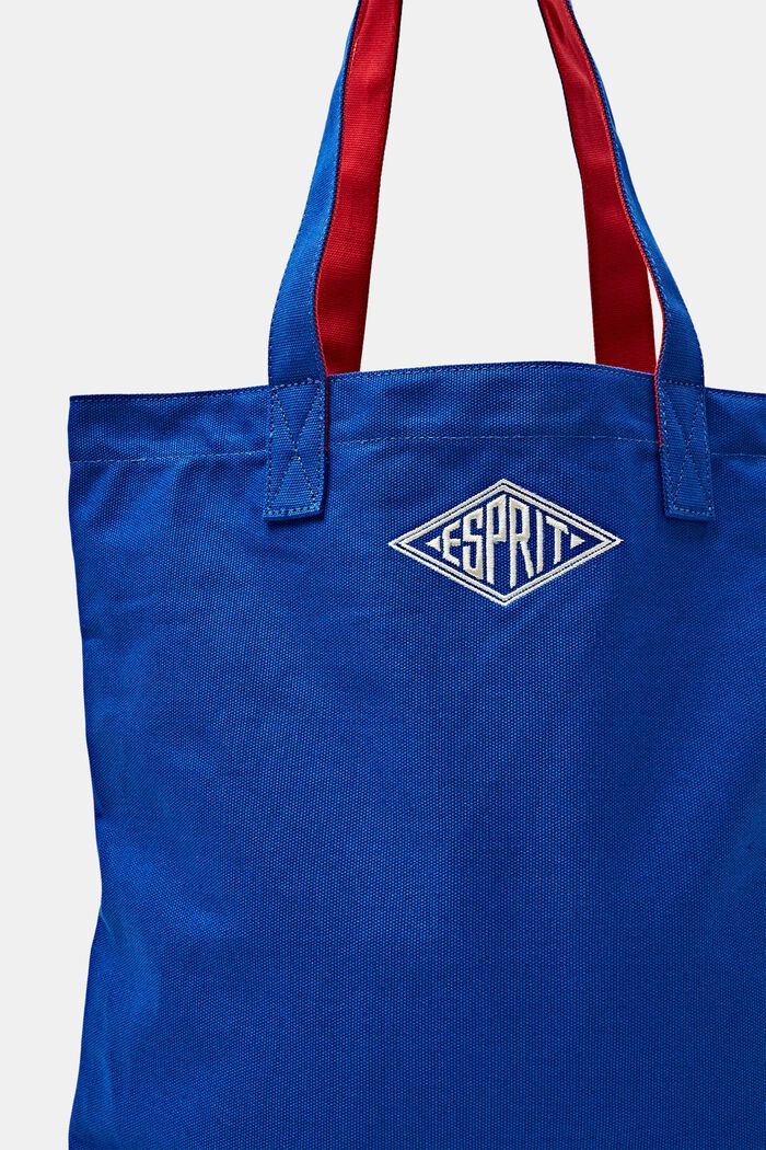 Bavlněná kabelka tote bag s logem, BRIGHT BLUE, detail image number 1