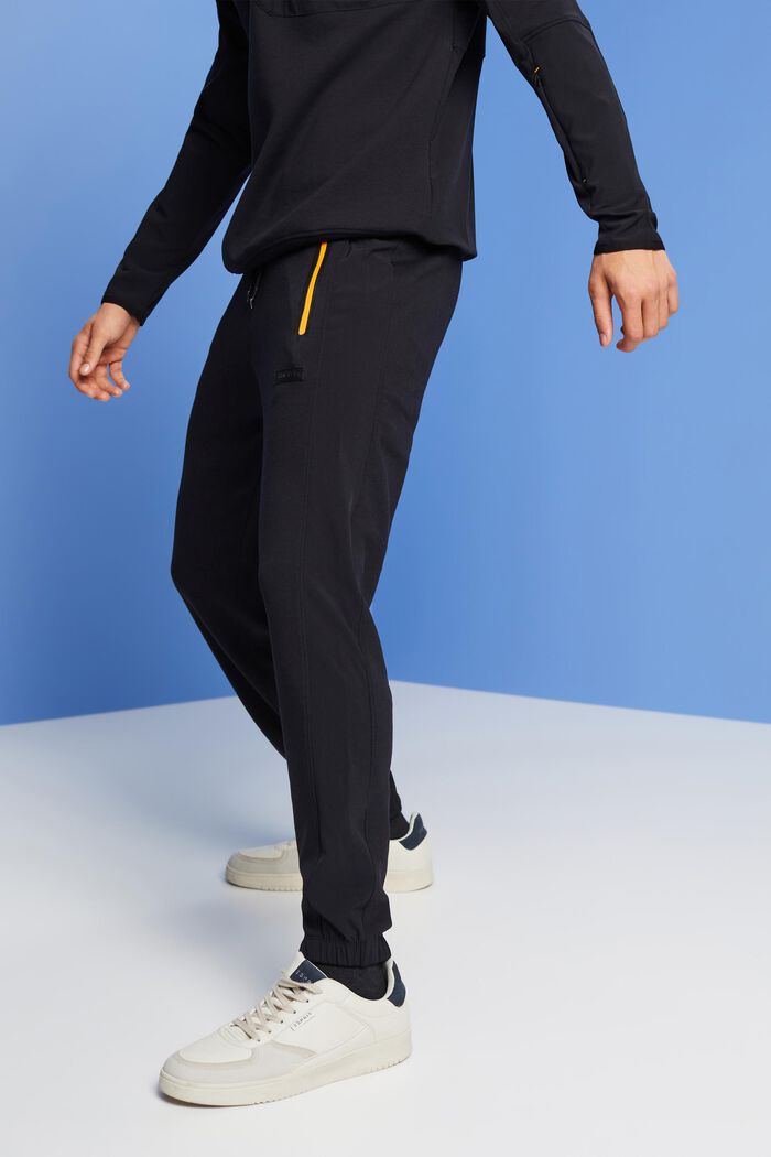 Teplákové kalhoty, LENZING™ ECOVERO™, BLACK, detail image number 0