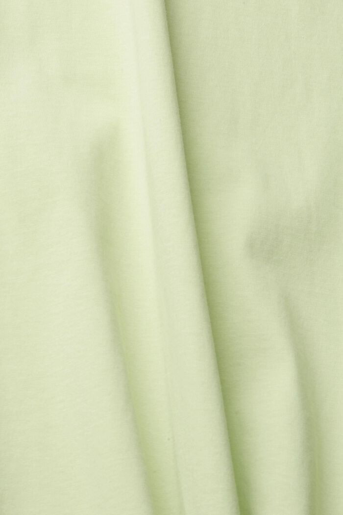 Žerzejové tričko s potiskem logem, LIGHT GREEN, detail image number 4