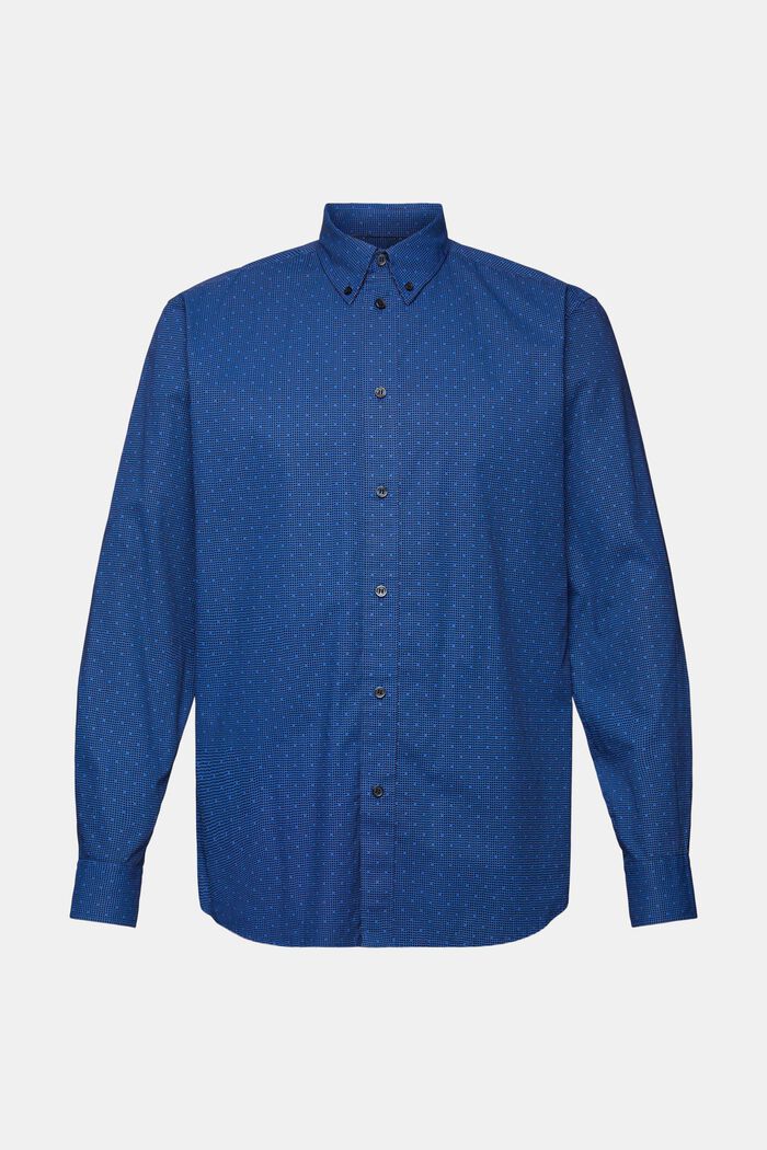 Propínací vzorovaná košile, 100% bavlna, BRIGHT BLUE, detail image number 5