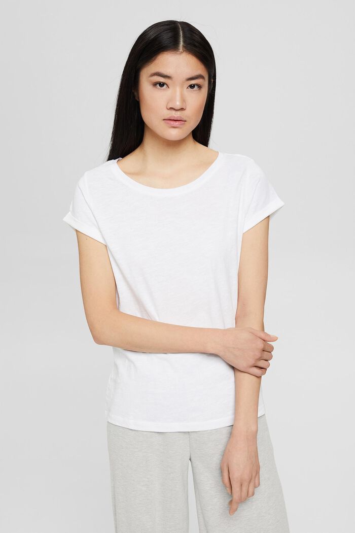 Basic tričko, 2 ks v balení, bio bavlna, WHITE, detail image number 0