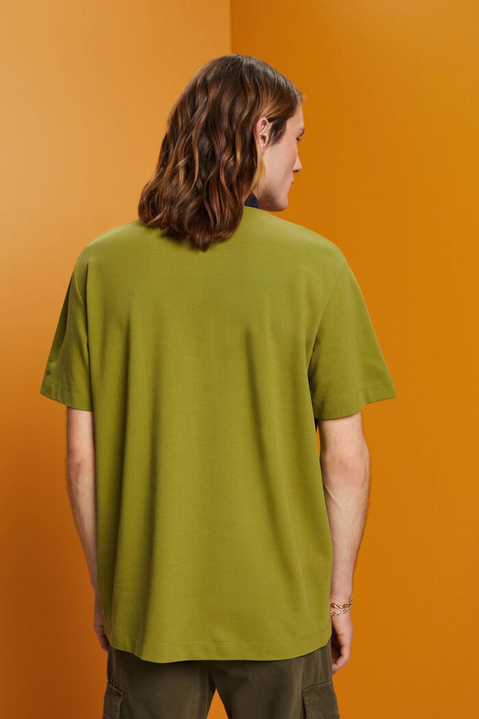 Polo tričko z bavlněného piké, LEAF GREEN, detail image number 3