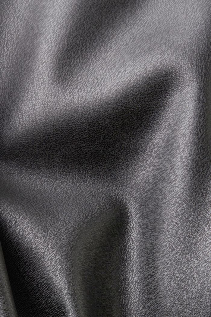 Midi sukně z imitace kůže, BLACK, detail image number 5
