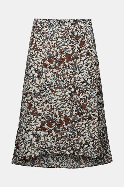 Z recyklovaného materiálu: vzorovaná midi sukně