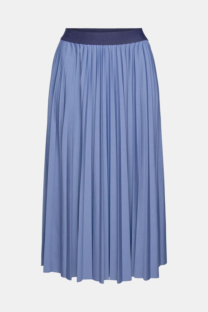 Plisovaná sukně s pasem na gumu, BLUE LAVENDER, overview